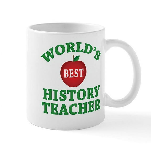 CafePress - History Teacher Mug - 11 oz Ceramic Mug - Novelty Coffee Tea Cup