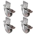 thumbnail image 3 of Side Mount Casters, 2 Inch Furniture Wheels, LShaped Rubber Casters, 3 of 5