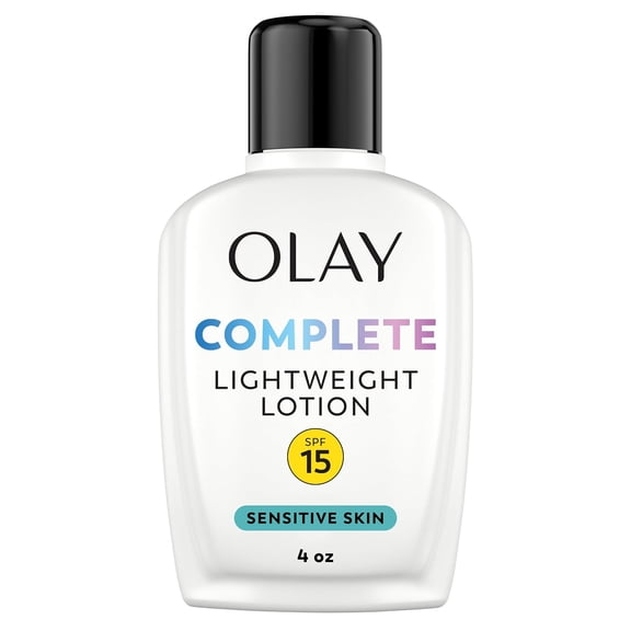 Olay Complete Daily Moisturizer with Sunscreen SPF 15, Sensitive Fragrance-Free 4.0 fl oz
