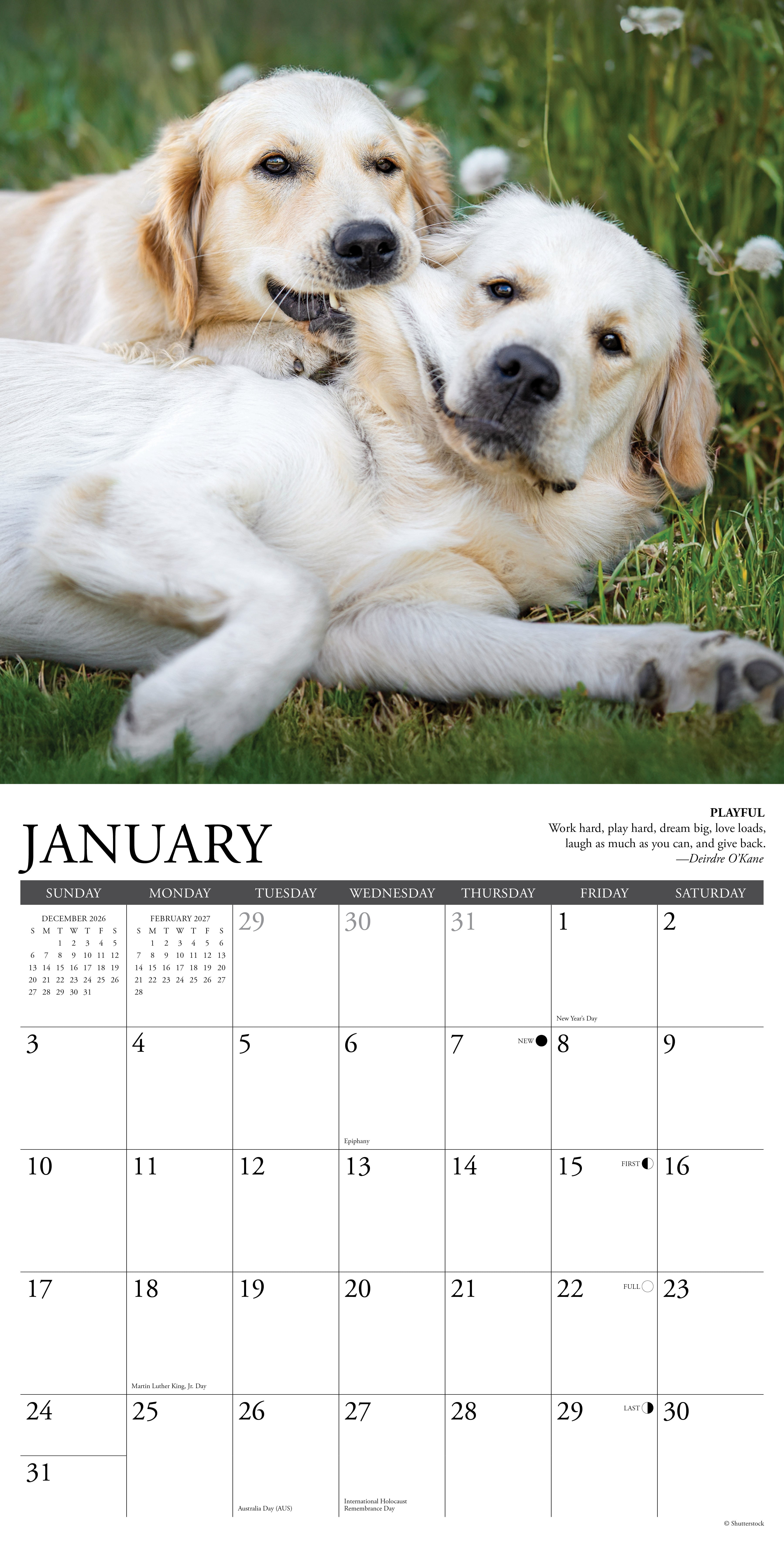 Willow Creek Press, Golden Rules 2027 Wall Calendar