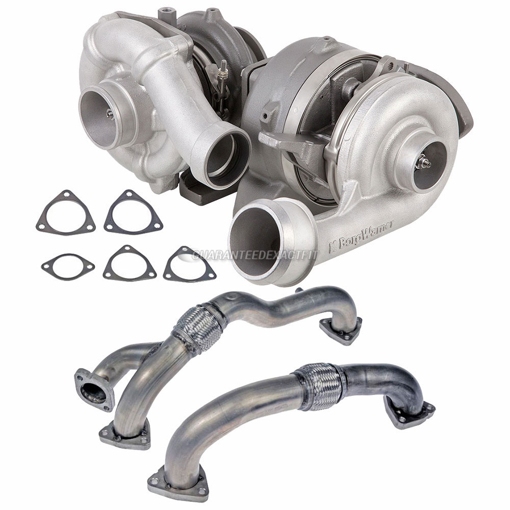 Compound Turbo Charge Pipe Kit For Ford F350 Super Duty 6.4L