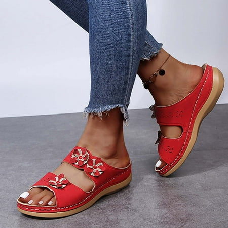 

Women Dressy Comfy Platform Casual Shoes Summer Beach Travel Slipper Flip Flops