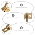 thumbnail image 2 of 2 Ensembles de Verrous de Porte d'Armoire en Laiton Robustes avec Vis de Montage, 2 of 6