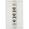 thumbnail image 3 of Buyer's Point 3 Port Cat6 Wall Plate, Female-Female With Single Gang Low Voltage Mounting Bracket Device Pack of 100 White 3 Port, 3 of 8