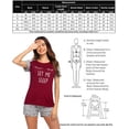 thumbnail image 4 of Ensemble de Pyjama pour Femme, Tenue de Nuit, Ensemble de Pj, Pyjama Deux Pièces, T-Shirt, Shorts de Sommeil, Ensembles de Pjs (S-TTG), 4 of 5