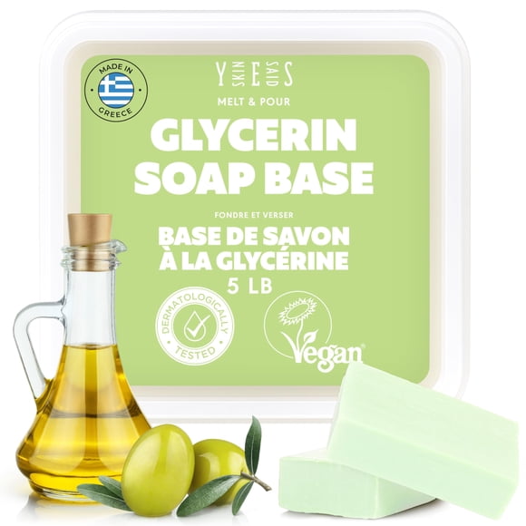 Base de jabón de glicerina Skin Said Yes 2.27 kg orgánica transparente 96%