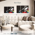 thumbnail image 4 of Elephant Stock Baseball Splash Abstract Wall Art - Horizontal Multi Panel Canvas - Living Room Wall Decor - Sports Multi Panel - White And Red Decor - 38" x 24", 4 of 8