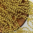 thumbnail image 4 of 33" 7mm Metallic Beaded Necklaces,Happon Mardi Gras Party Beads Necklaces,Holiday Beaded Costume Necklace Gold Beads Party Accessories for Party Beads Pirate Christmas Party Favors Supplies, 4 of 6