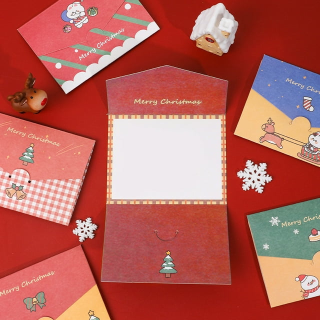 Vaidha Christmas Thank You Card DIY Blessing Gift Message Card Universal Card