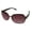 Purple, variant on Womens Gunmetal Rectangle Metal Sunglass, Gradient Lens ET509. 3