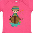 thumbnail image 4 of Inktastic Fishing Boy, Brown Hair, Fisherman, Fishing Rod Boys Baby Bodysuit, 4 of 5
