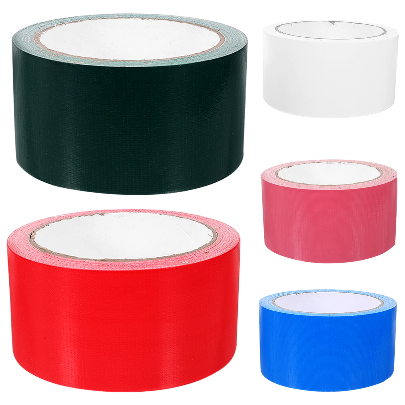 HOMEMAXS 5 Rolls Blank Rosette Ribbon Boxes Colored Duct Tape 1000.00X5.00X0.01CM