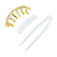 thumbnail image 3 of Unique Bargains 1 Pc Fake Grills Hip Hop Rhinestones Teeth Grillz Gold Tone, 3 of 6