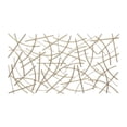 thumbnail image 4 of Polaris Rectangle Curved Metal Abstract Wall Art - Gold, 4 of 11