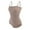 Beige, variant on GEWSEY Women Convertible Tube Top Bodysuit Shirt Strapless Sleeveless Body Suits One Piece Leotard (Brick Red, XL)