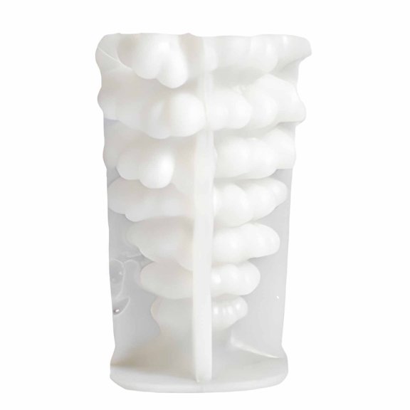 Naiovety Juego de moldes navideños, material de silicona, molde hecho a mano, fácil de usar y diseñar, apto para velas aromáticas, jabón y Aromaterapia y Aceites Esenciales blanco l