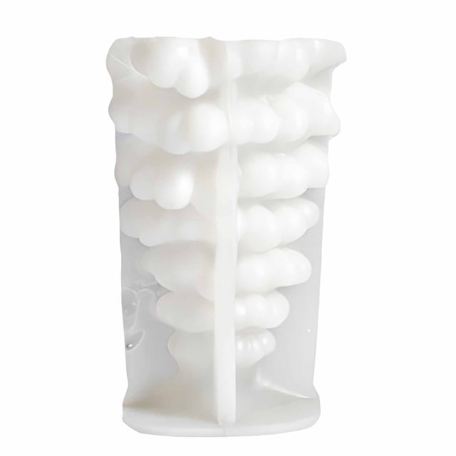 Cateissary Molde de silicona para velas de árbol de Navidad, fácil de usar, divertido y adecuado para velas aromáticas, jabón y decoración. Aromaterapia y Aceites Esenciales blanco l