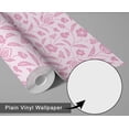 thumbnail image 4 of S4Sassy Self Adhesive Wallpaper, Floral Wallpaper, Pink Removable Diy Vinyl Wall Covering, Plain Peel And Stick Contact Paper For Entryway Accent Wall, Easy Home Decor Solution (25"X240"), 4 of 7