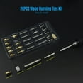 thumbnail image 2 of Wood Burning Tool Kit 38PCS Professional Pyrography Pen with ON/OFF Button Soldering Iron Set Adjustable, 2 of 8