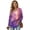 Purple-Dragon, variant on DISNIMO Leaf Printed Hoodies for Women Waffle Sweatshirts Long Sleeve Pullover Tops V Neck Hooded Sweatshirt for Daily Wear, S