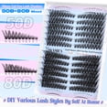 thumbnail image 2 of Kit de extensión de pestañas Yawamica 50D 80D Cat Eye Lashes 240 unidades, 2 of 8