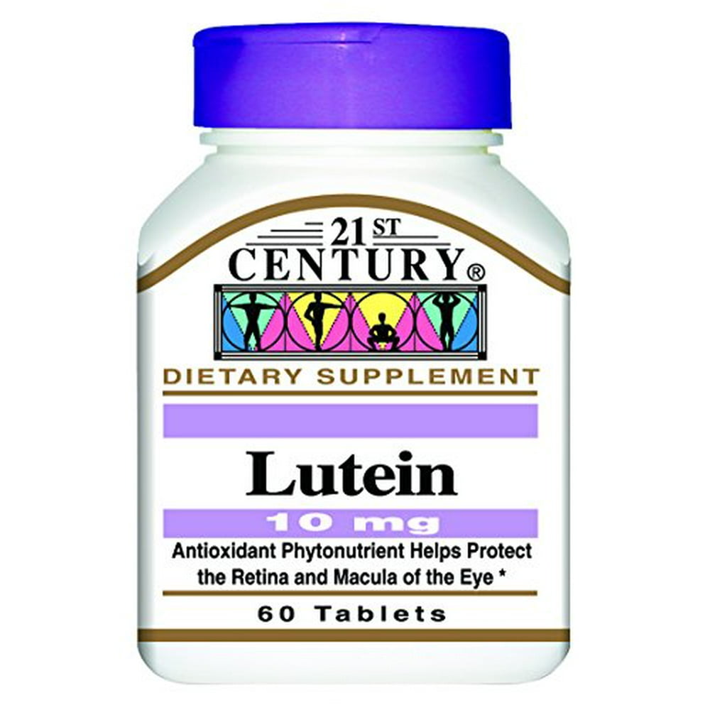 2 Pack 21st Century Lutein 10 Mg Tablets, 60Count Each