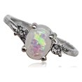 thumbnail image 1 of Female Silver Ring Portable Zircon Rhinestone Rings Girlfriends Bridal Ornaments Jewellery Accessory Wedding Engagement Purple Size 10, 1 of 8