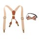 thumbnail image 1 of Conjunto de y corbatín para niños, correas elásticas de construcción en Y para espalda, para pantalones para Beige Zulema tirantes para niños, 1 of 8