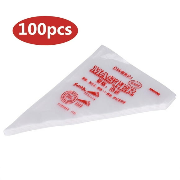 Garosa 100pcs Food Grade Plastic Icing Piping Bags Pastry Fondant Cake Decorating Bag Tool Icing Piping Bag Pastry Bag