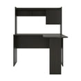 Mainstays LShaped Desk with Hutch, Espresso