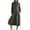 Black, variant on Efsteb Cotton Linen Dresses for Women 2025 Loose Button Lapel Shirt Dress Long Sleeve Casual Dresses with Pockets (Blue,L)