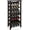Black, variant on Bamboo Wine Rack, 28 Bottles Display Holder with Table Top, 7-Tier Free Standing Storage Shelves for Kitchen, Pantry, Cellar, Bar (Walnut)