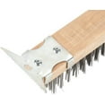 thumbnail image 4 of Truecraftware – 14- inch Heavy Duty Wire Brush with Scraper, Black Metal Wire Brush with Wooden Handle, 4 of 5
