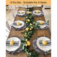 thumbnail image 4 of 15 Inch Round Placemats Set of 4, Purple Flowers Non Slip Heat Insulation PP Table Mats, Weeping Spring Floral Bicycle Wooden Farmhouse Washable Place Mats for Kitchen Dining Party Table Decor, 4 of 7