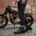 thumbnail image 6 of Men's Western Cowboy Boots with Belt Buckle - Square Toe Ankle Boots for Casual & Outdoor Wear (Available in Black & Brown), 6 of 7