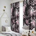 thumbnail image 5 of Blackout Kids Curtains,Black and Pink Of Leopard Print Childrens Insulated Curtains Set Of 2,Bedroom Essentials,Toddler Room Decor 52"x84", 5 of 5