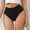 Black, variant on 6 Pack High Waisted Underwear for Women Thongs Lightweight Soft Stretch High Cut Full Coverage Panties