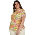 thumbnail image 2 of Blusa estampada Roman Fashion /Tallas Extras 1983 (Naranja) naranja 40 Roman Fashion BL-MIC-1983-NARANJA, 2 of 6