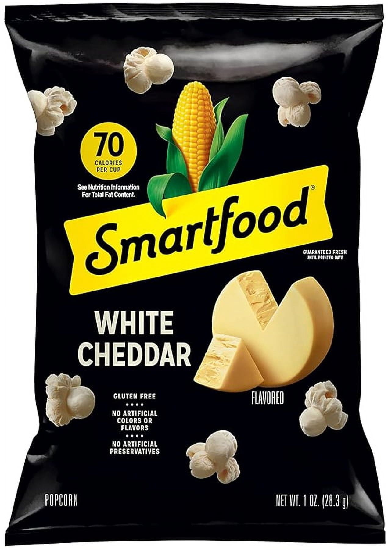 Smart food Popcorn, White Cheddar, 1 Ounce (Pack of 12) bundled by SUPERDEALS with Mystery Gift