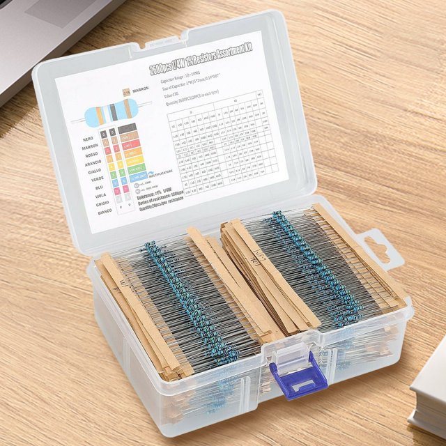 2600 resistencias de película metálica 130 valores 1/4 W 0,25 W Hugtrwg Para estrenar