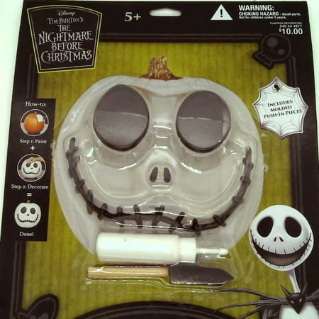 Gemmy The Nightmare Before Christmas Jack Skellington Pumpkin Push in Decorating Set