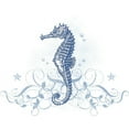 thumbnail image 2 of CafePress - Blue Seahorse - Large Beach Towel, Soft 30"x60" Towel with Unique Design, 2 of 3