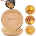 thumbnail image 1 of Doublure en Papier Jetable Ronde pour Friteuse à Air Chaud, Doublures de Friteuse à Air de 7,9 Po 100 Pcs, Papier Cuisson pour Friteuse à Air Résistant à l'Huile, Imperméable, Papier Parchemin pour Cuisson Rôtissage Micro-Ondes (Ronde 6,3 Po - 100 Pcs), 1 of 7