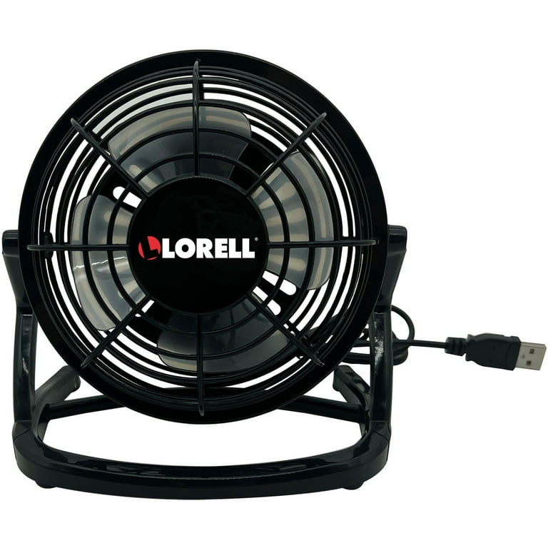 Lorell USB-powered Personal Fan - Adjustable Tilt Head, Durable, USB Powered, Compact - Metal, Plastic - Black Lorell USB-powered Personal Fan - Adjustable Tilt Head, Durable, USB Powered, Compact - Metal, Plastic - Black