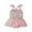 Pink, variant on WOYY Newborn Girls Romper Tutu Dress Sparkly Sequins Sleeveless Dress, Sizes 3-24M