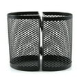 thumbnail image 3 of Mesh Magnetic 2 Grid Semicircle Pen Stationery Holder Desk Storage Pencil Rack Blue Metal, 3 of 5