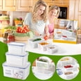 thumbnail image 5 of Contenedores de almacenamiento de frutas y verduras para el drenaje del refrigerador Contenedores frescos Contenedores de almacenamiento de productos 3 en 1 Contenedores organizadores grand Wmkox8yii qwyer494, 5 of 5