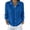 Blue, variant on Womens Button Up Cardigan Sweaters Chunky Knit Long Sleeve Lapel Collared Tops Fall Winter Fashion Soft Warm Clothes Outfits Daily Travel Wear