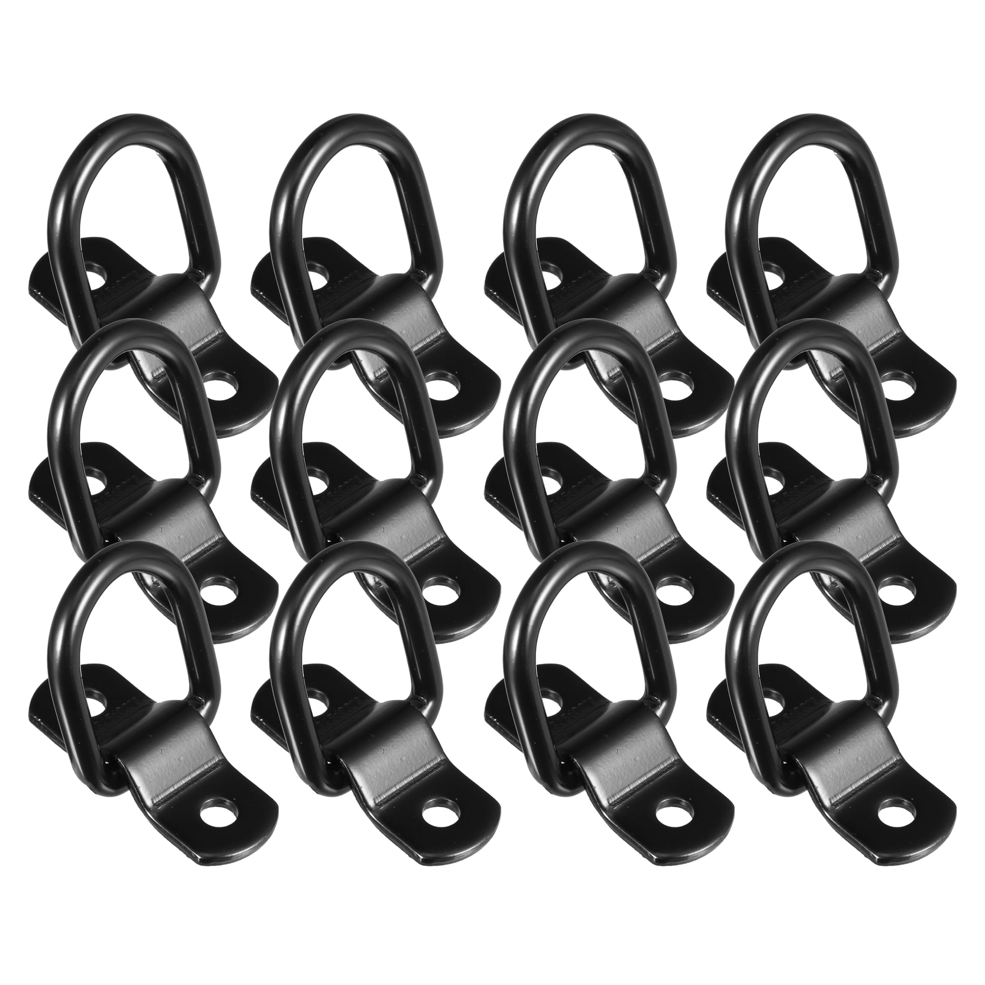 Unique Bargains 12pcs D Ring Tie Down Anchor 1/4" Diameter D Rings