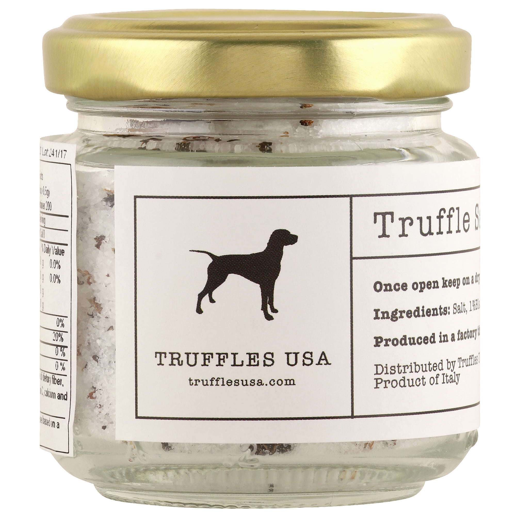 TRUFFLES USA Black Truffle Salt 3.5 oz (100g) Product of Italy